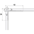 Schodový profil - C29