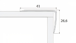 Schodový profil - A42 samolepiaci