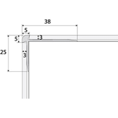 Schodový profil - C28