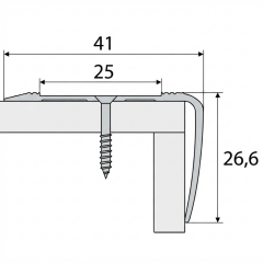 Schodový profil - A44