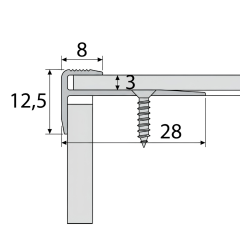 Schodový profil - C23