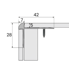 Schodový profil - C29