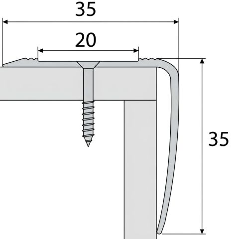 Schodový profil - A43