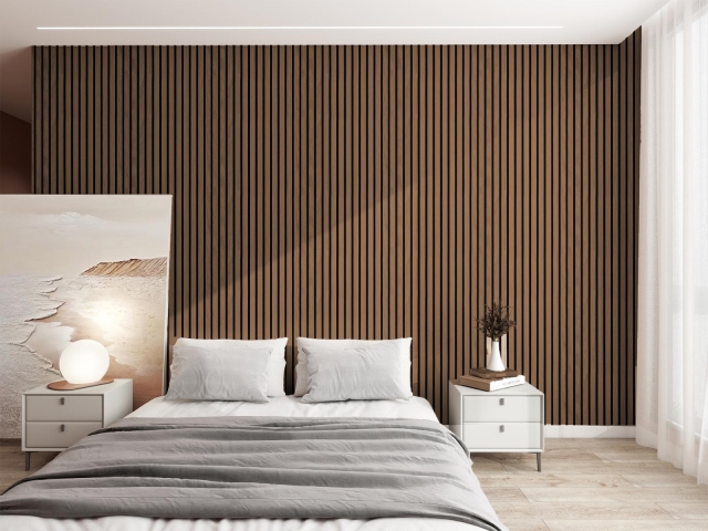 Akustické obklady na stenu MEO ACOUSTIC WOOD DANUBE 2600x600mm