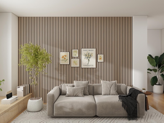 Akustické obklady na stenu MEO ACOUSTIC WOOD TEIDE 2600x600mm